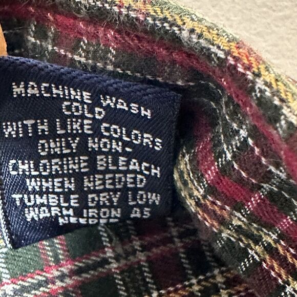 Roundtree & Yorke Shirt Men's XLT Button Up Multicolor Plaid Pocket Long Sleeve - Picture 5 of 8